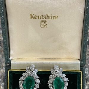 Green and Silver Women's Earrings